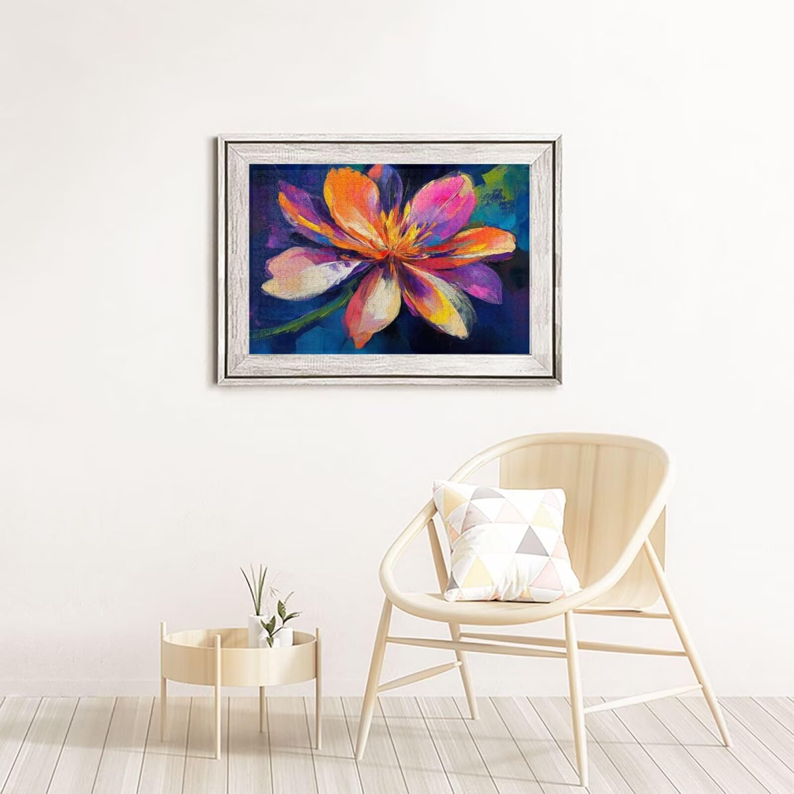 Puzzle 2000 Teile, Puzzle Erwachsene, Holzpuzzle Blume Impossible Jigsaw, Clevere Rätsel, HD Farbe Jigsaw mit Geschenkbox Verpackung for Room Decor, Geschenke für Frauen Farbe 100x70cm p-1206