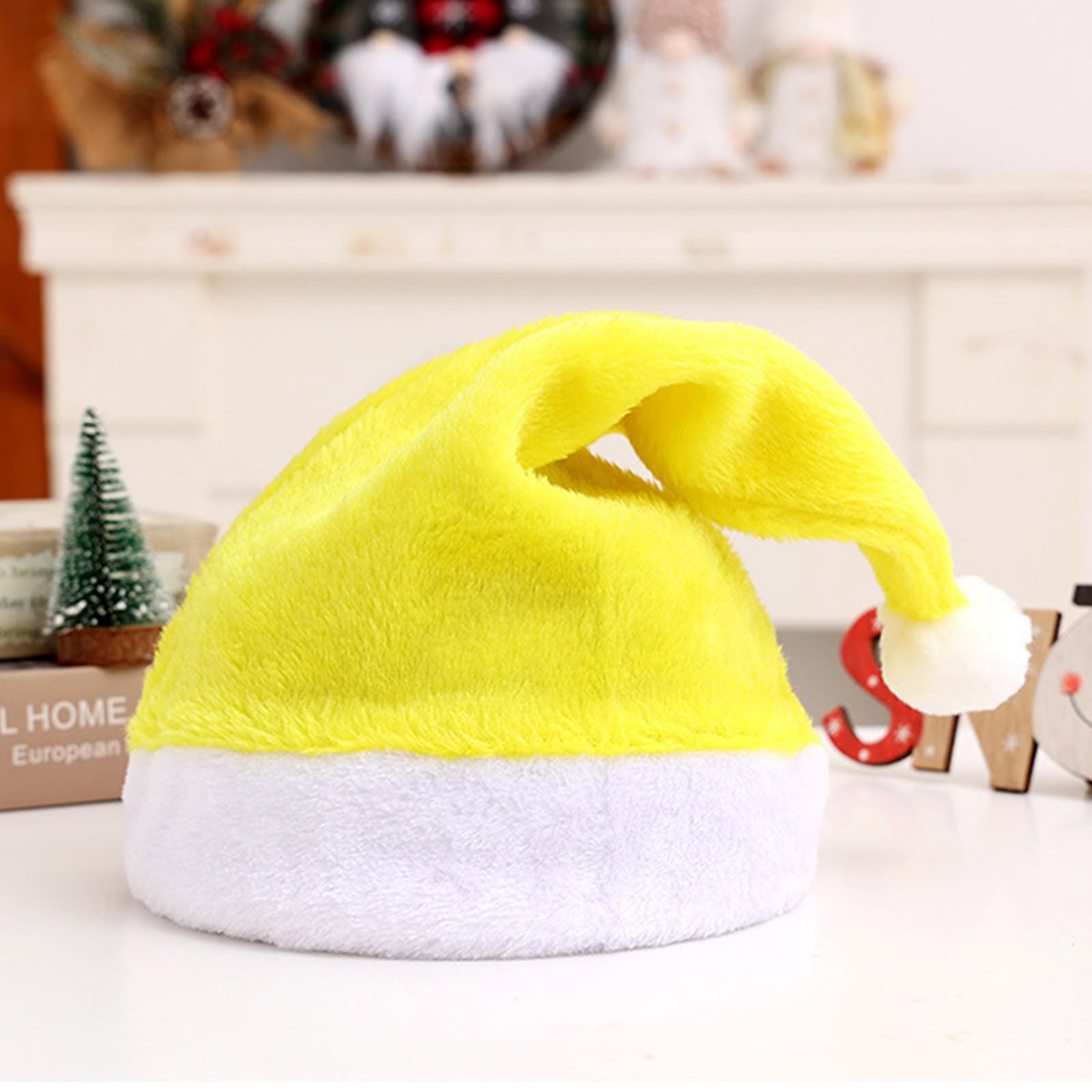 Amazon.co.jp: クリスマスサンタ帽子ソフトぬいぐるみサンタキャップ