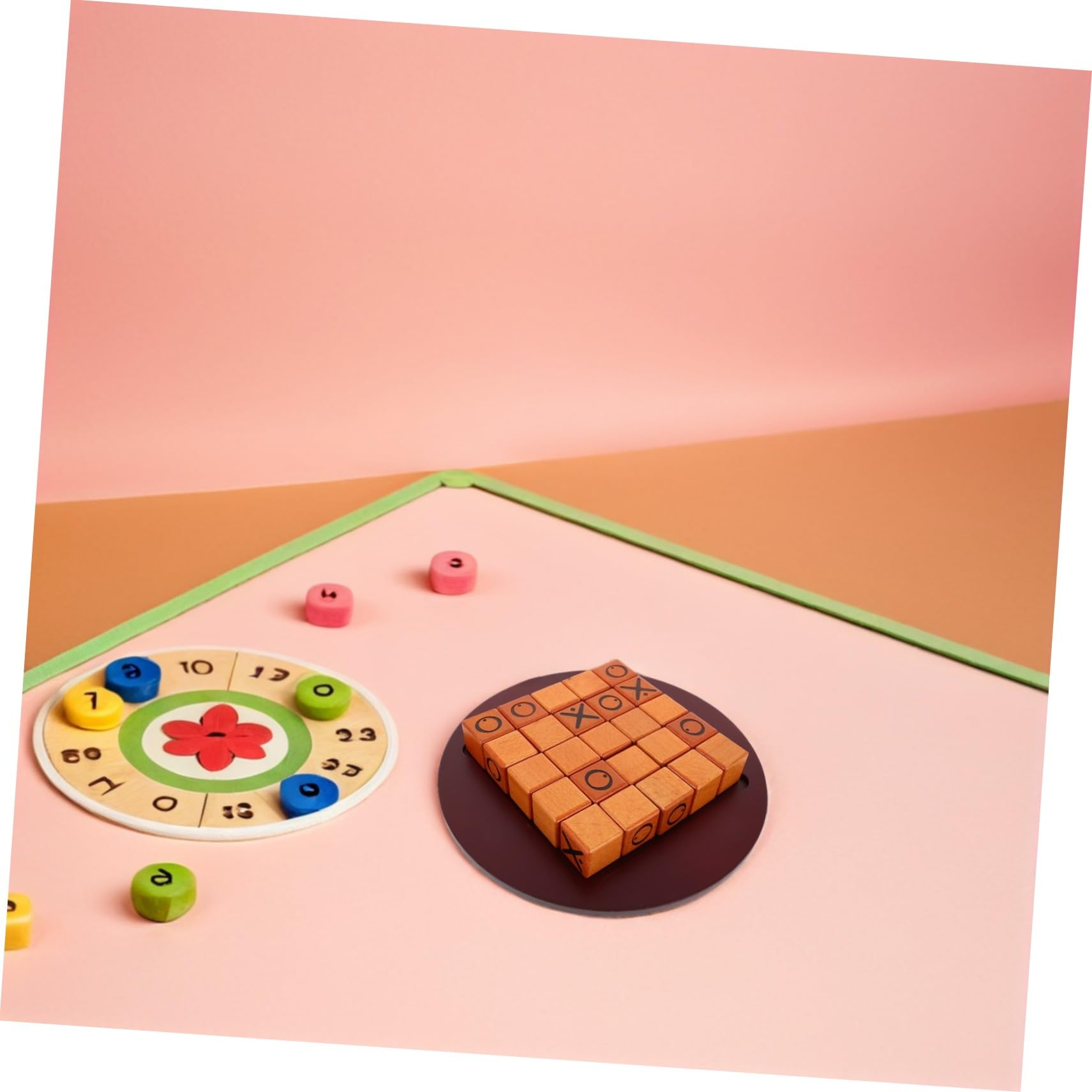 ERINGOGO Jeu de Stratégie Bois Ox Push Jeu Échecs Éducatif Familial Portable pour Garçon Fille Coordination Main-œil et Réflexion pour Jardin et Soirées Groupe