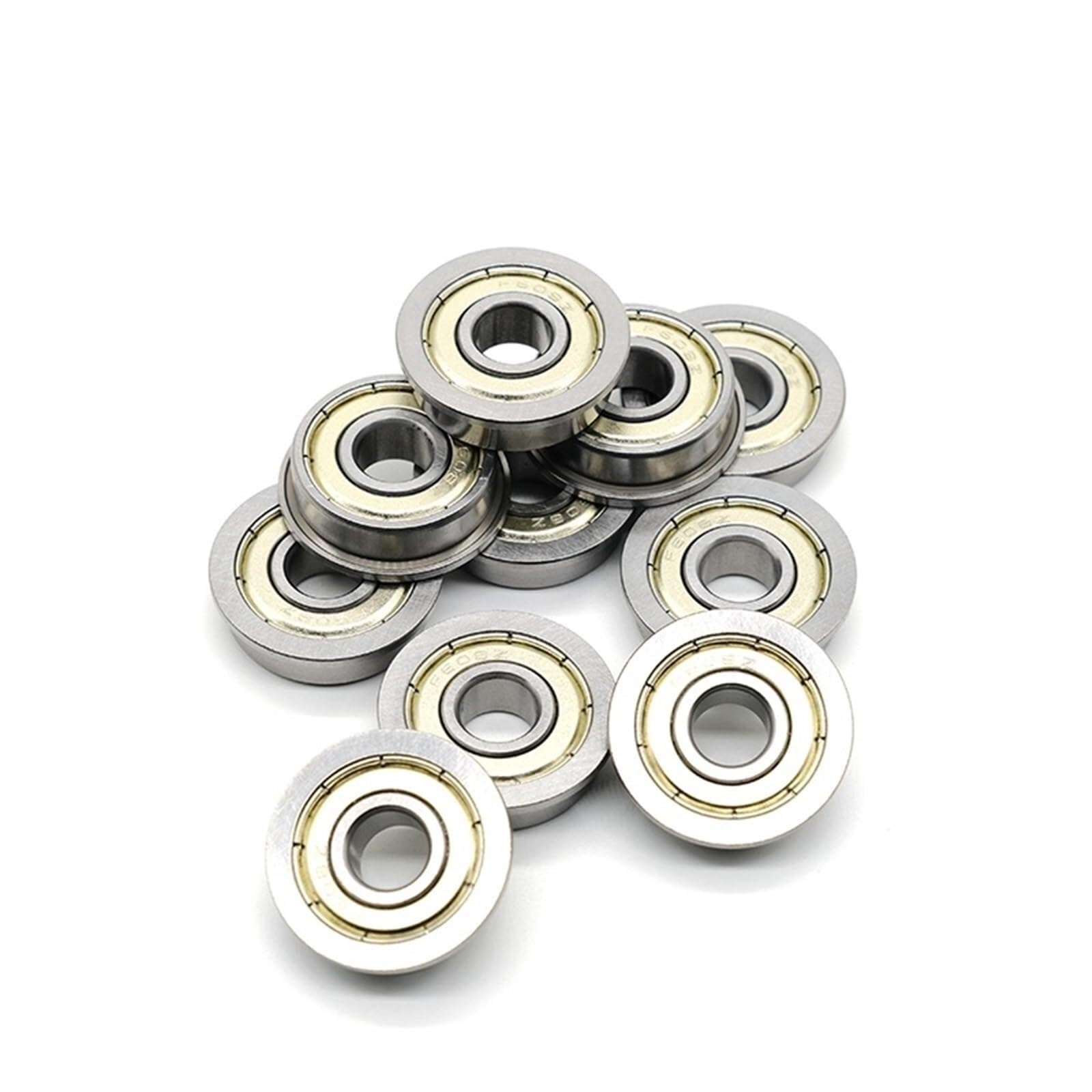Rodamiento, Rodamiento de brida F604ZZ 4x12x4 mm ABEC-7 (10 PCS) Rodamientos bolas con F604 Z ZZ