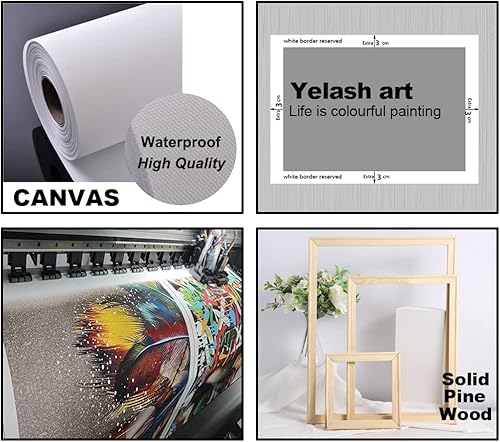 Miniatura 8 de Yelash Estatua de Buda para decoración de pared, lienzo, budismo, sentado, zen, con mariposa dorada, para dormitorio, 16 x 32 pulgadas