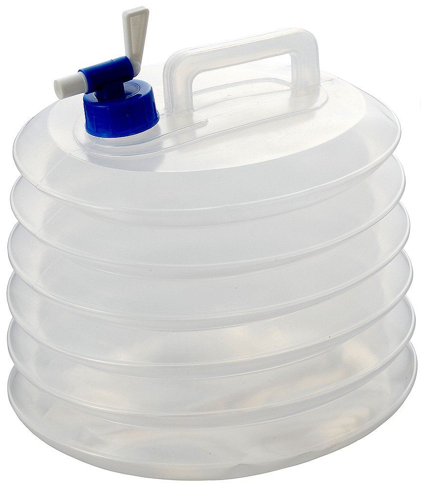 緊急時やアウトドアに役立つ! 貯水用の蛇腹式タンク スマイルキッズ 防災用ポリタンク 10ℓ ABO-12