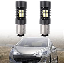 Nslumo P21/5W LED Drl Daytime Running Light Bulbs For Peugeot 308 408 3008 5008 RCZ For Citr.oen C4 II DS4 BAY15D 1157 Daylight DRL Daytime Running Lights P21/5W Led Parking Light