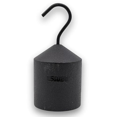 Peso enganchado de hierro de 17.64 oz con base ranurada para colgar pesos adicionales - Eisco Labs