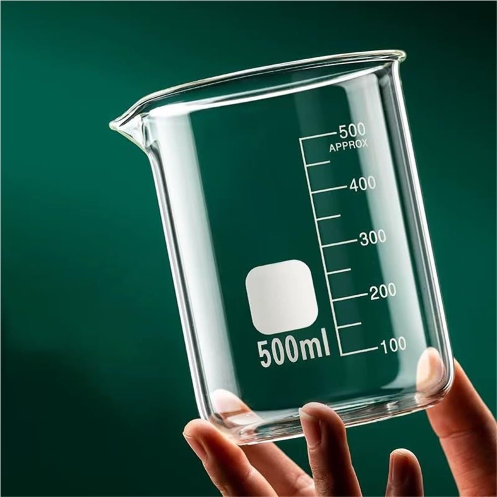 Zlewka szklana 500 ml 1000 miarka ze szkła borokrzemowego z uchwytem do kuchni laboratoryjnej(1000ml no handle)
