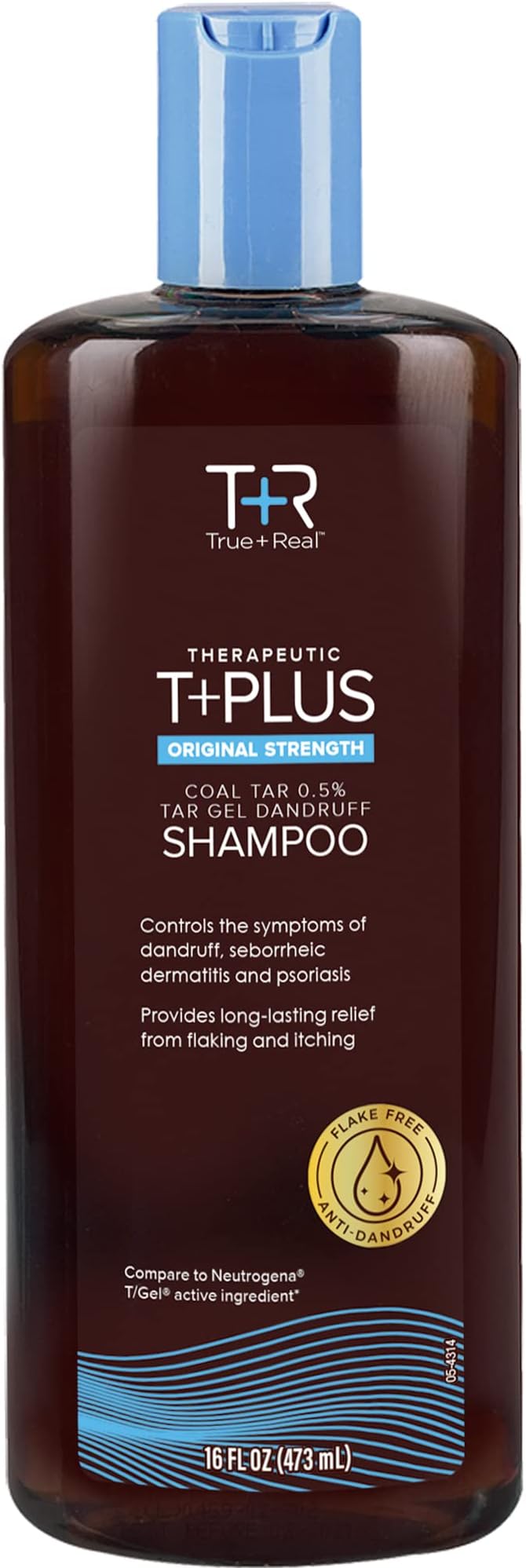 Coal Tar Therapeutic Plus Tar Gel Anti-Dandruff Shampoo 0.5% Coal Tar, 16 Fl Oz, Original Strength