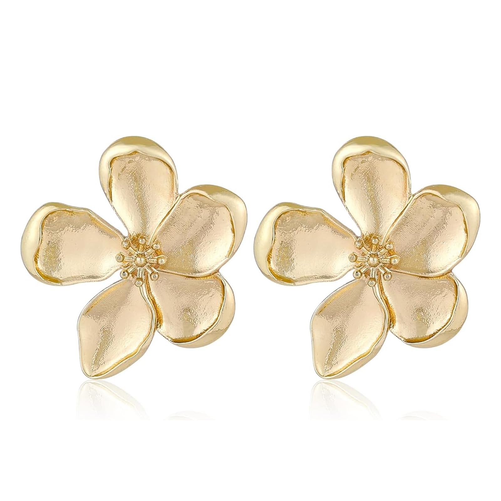 Orecchini Cristallo Oro Placcato Orecchini Clip Chico's In Oro Placcato Con Cristallo - Nuovi Con Etichette Orecchini Eleganti Clip-on
