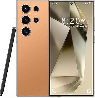 iMok Smartphone S24 Ultra Dual SIM 256GB ROM + 8GB RAM 5000mAh Unlocked 4G Cell Phone Global Version (Titanium Gold)