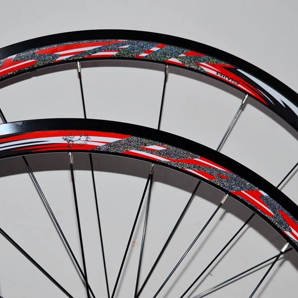 Ruote per Bicicletta da Strada 700C C/V con Freni, Set di Ruote in Lega di Alluminio, sgancio rapido, Cerchi a Doppia Parete in Lega Leggera per 7-12 velocità.