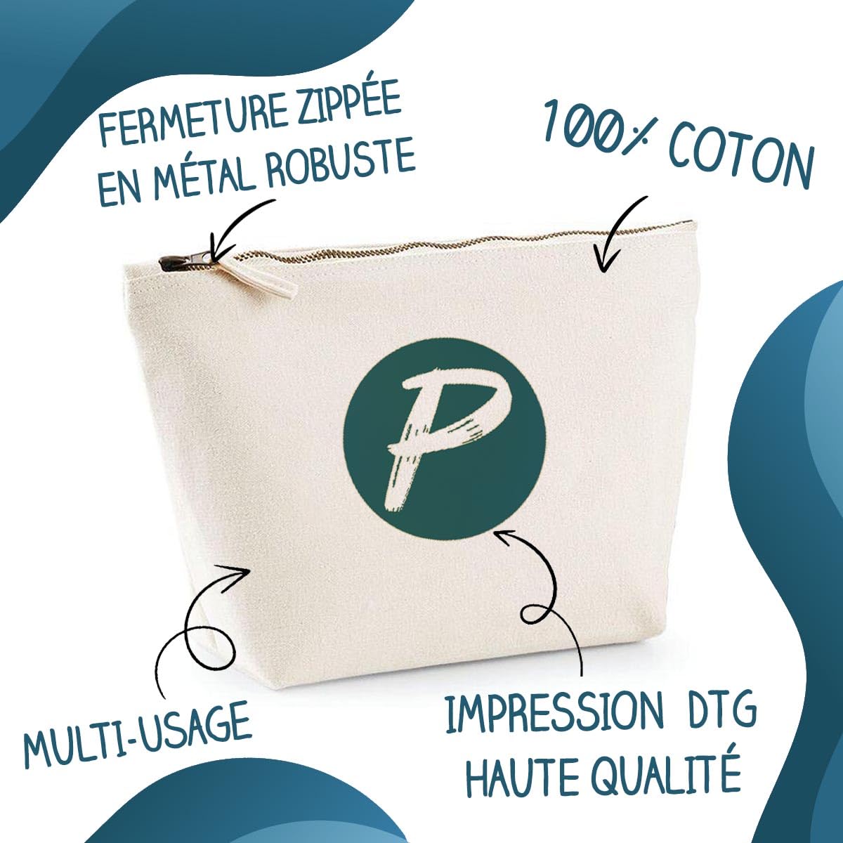Trousse Une Orthophoniste Aussi géniale | Pochette Toilette Maquillage Idée Sac Cadeau