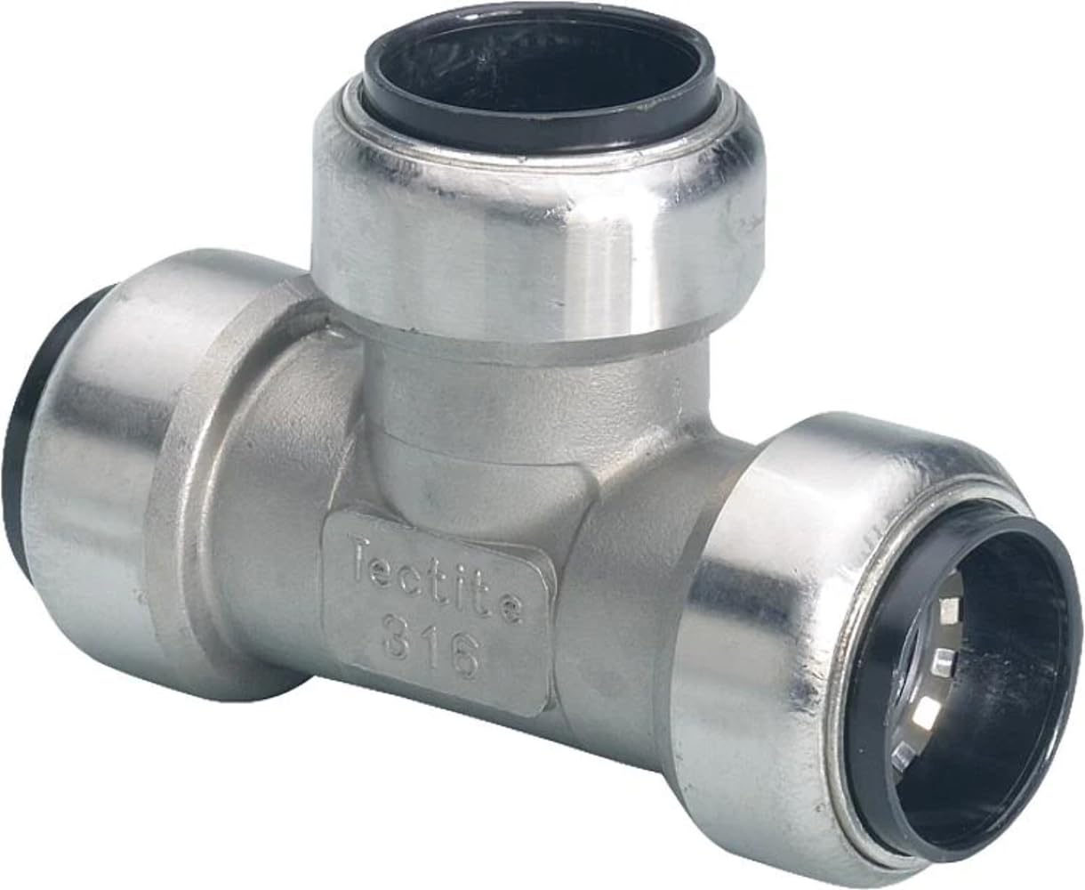 Edelstahl Steckfitting T – Stück 15mm