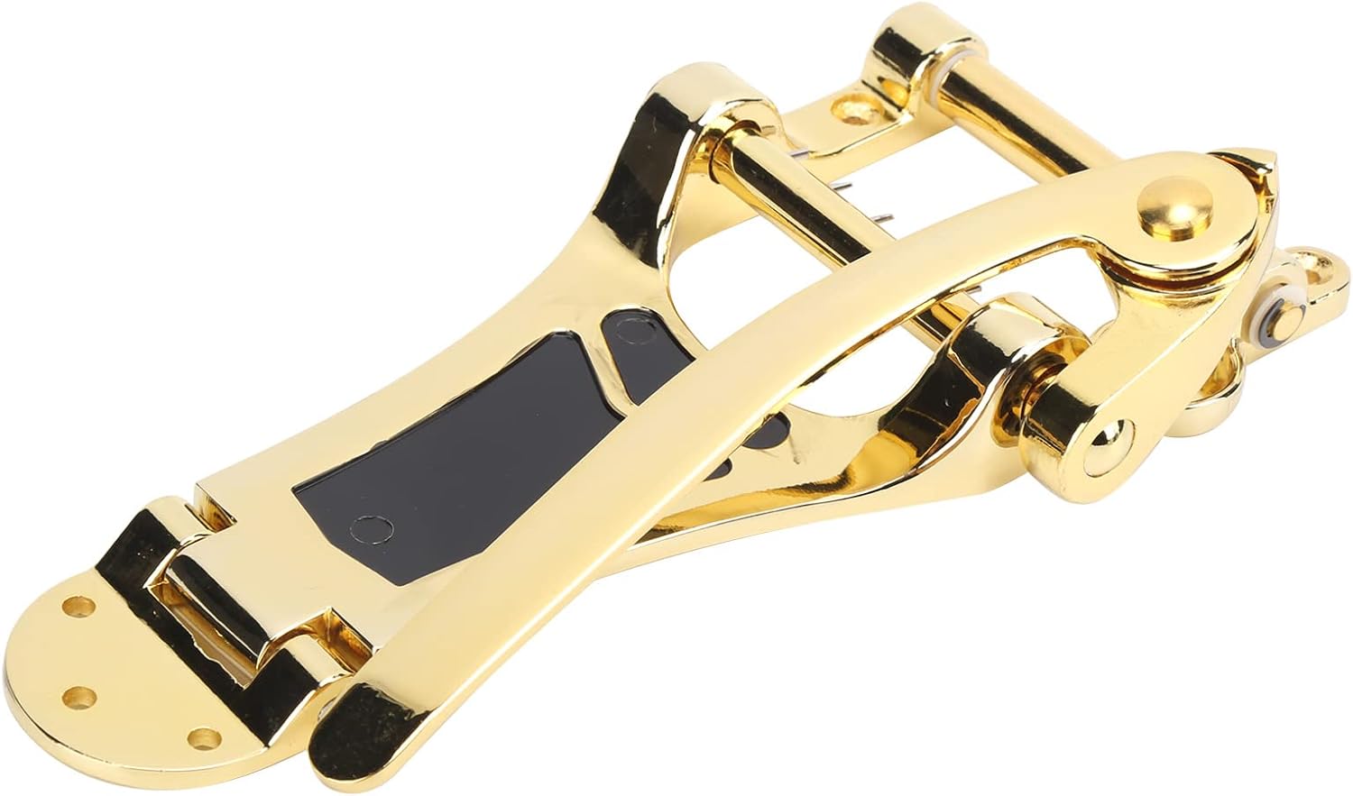 Guitar Vibrato Bridge, Hand Crank Replacement Tremolo Unit Gold for Guitarists, Live Shows, Studio Recording