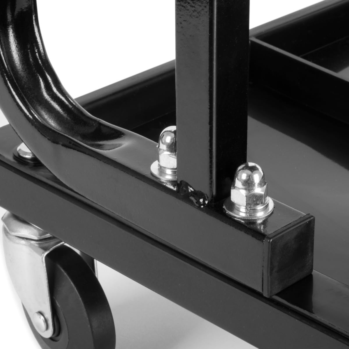 STAHLWERK Taburete de taller WRS-35 ST con capacidad de carga de 136 kg | Silla de taller | Taburete con ruedas | Taburete de trabajo | Silla de taller con ruedas de giro suave y prácticos