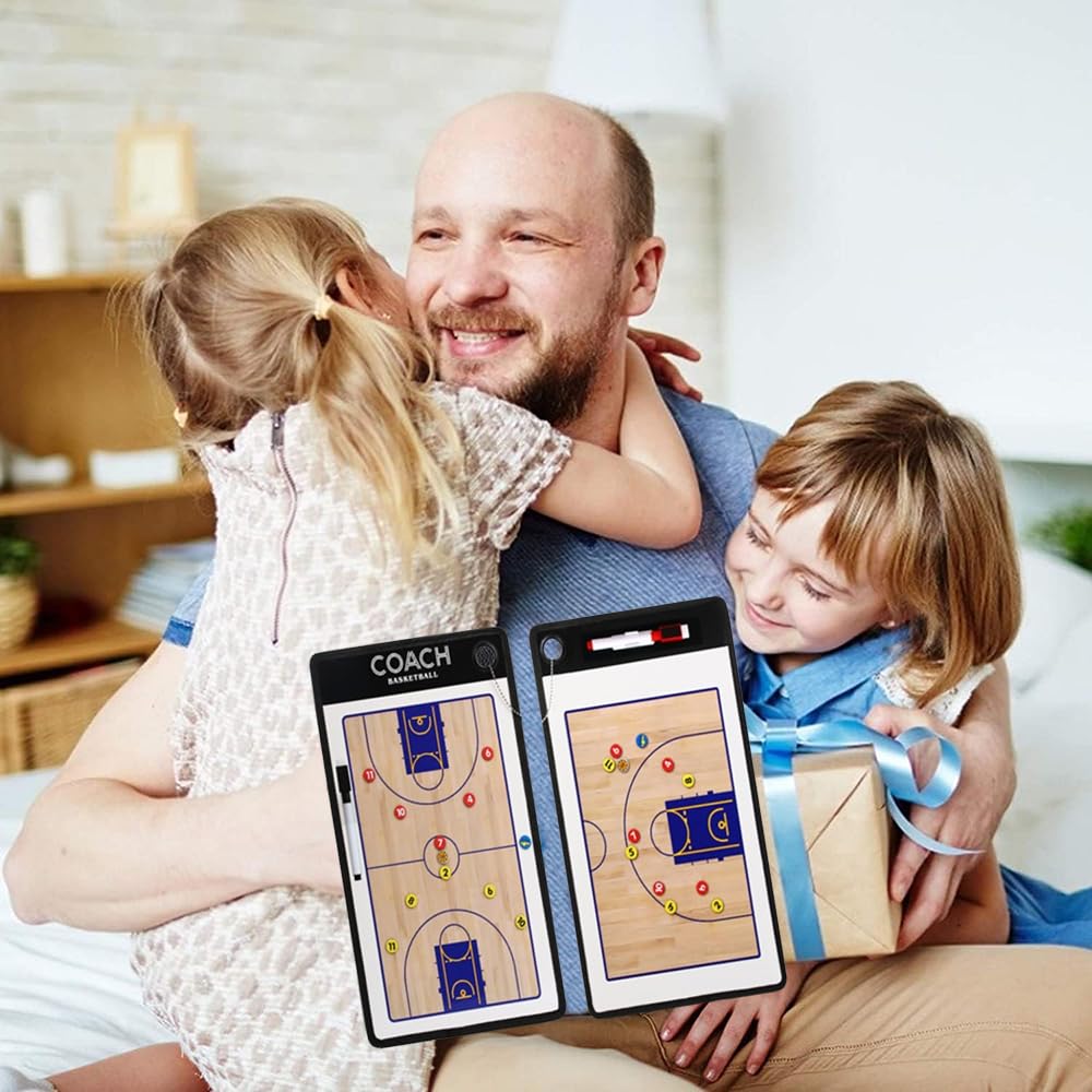 Tablica do koszykówki, tablica taktyczna do koszykówki, magnetyczna tablica do koszykówki, składana i przenośna tablica trenerska z markerem gumowym do koszykówki do nauczania i szkolenia