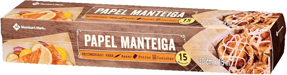 Papel Manteiga 15 Metros Caixa Com 1 Unidade - Members Mark