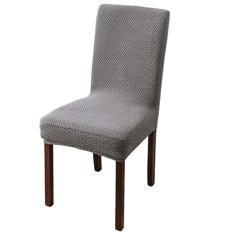 Styleys Elastic Chair Cover Stretch Removable Washable Short Jacquard Dining Chair Cover Protector Seat Slipcover (Pack of 1, Light Grey, JCMC10) (B0CKLMMG7L) Amazon Price History, Amazon Price Tracker