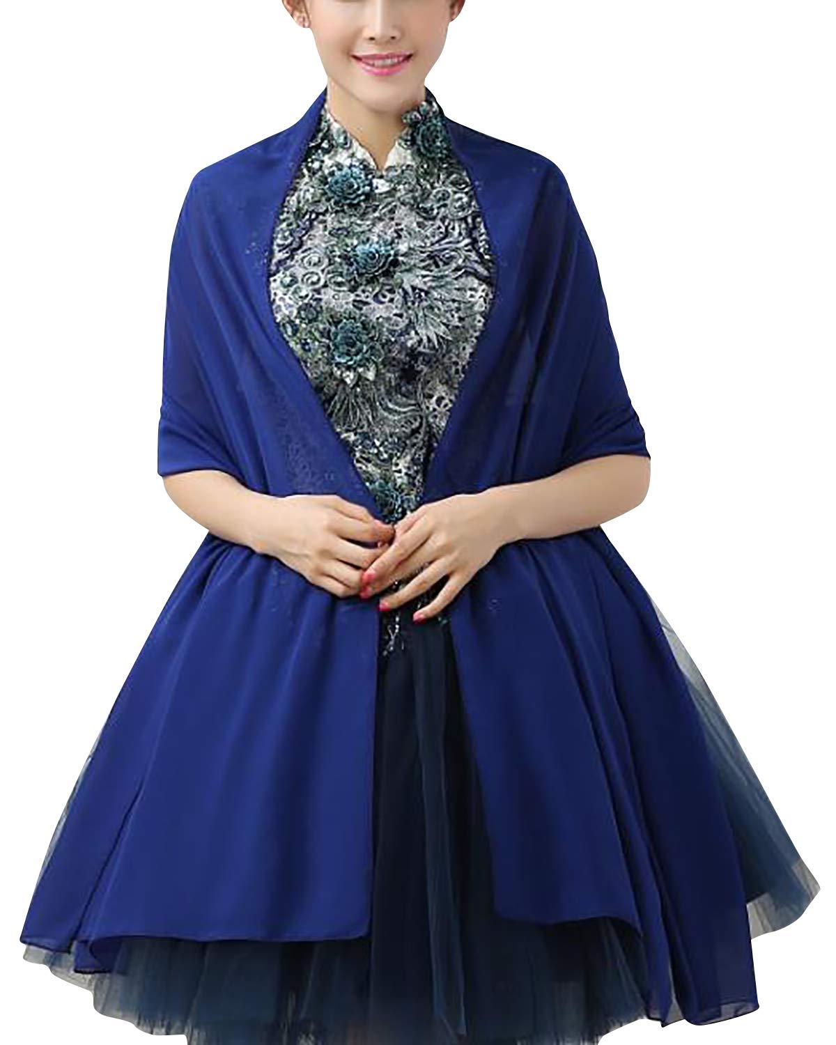 CoCogirls Chiffon stola sjaal voor jurken in verschillende kleuren bij elke bruidsjurk - avondjurk, bruiloft avond gala receptie, munt, 200*50cm CoCogirls Chiffon stola sjaal voor jurken in verschillende kleuren bij elke bruidsjurk - avondjurk, bruiloft avond gala receptie, munt, 200*50cm