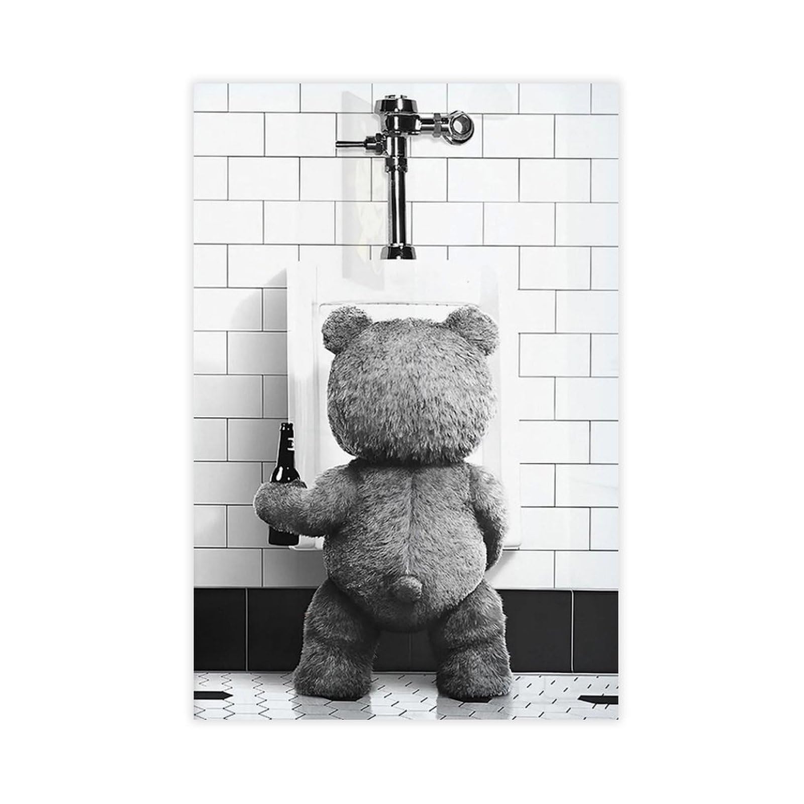 BNCEDJK Movie Bathroom Poster Canvas Poster Bedroom Decor Landscape Decor Gift 12x18inch(30x45cm)