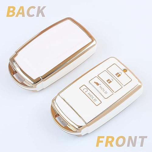 Vista 15 de Funda para llavero Acura, TPU suave de 360 grados, protección para llavero de automóvil Acura CDX NSX RDX RLX TLX TLX TLX-L, Rojo