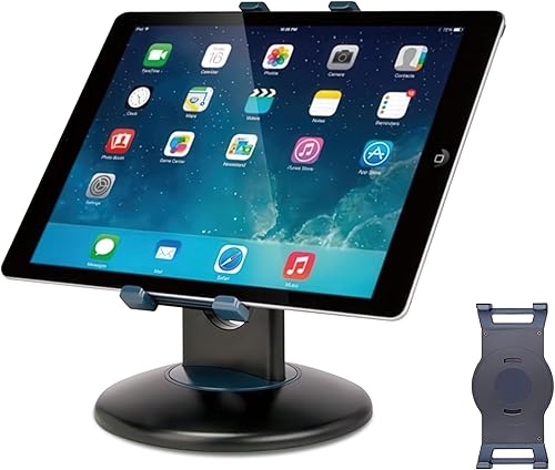 Soporte giratorio de alta calidad para tablet de 360° para escritorio, soporte ajustable para tabletas de 7.9 a 13 pulgadas, base giratoria con