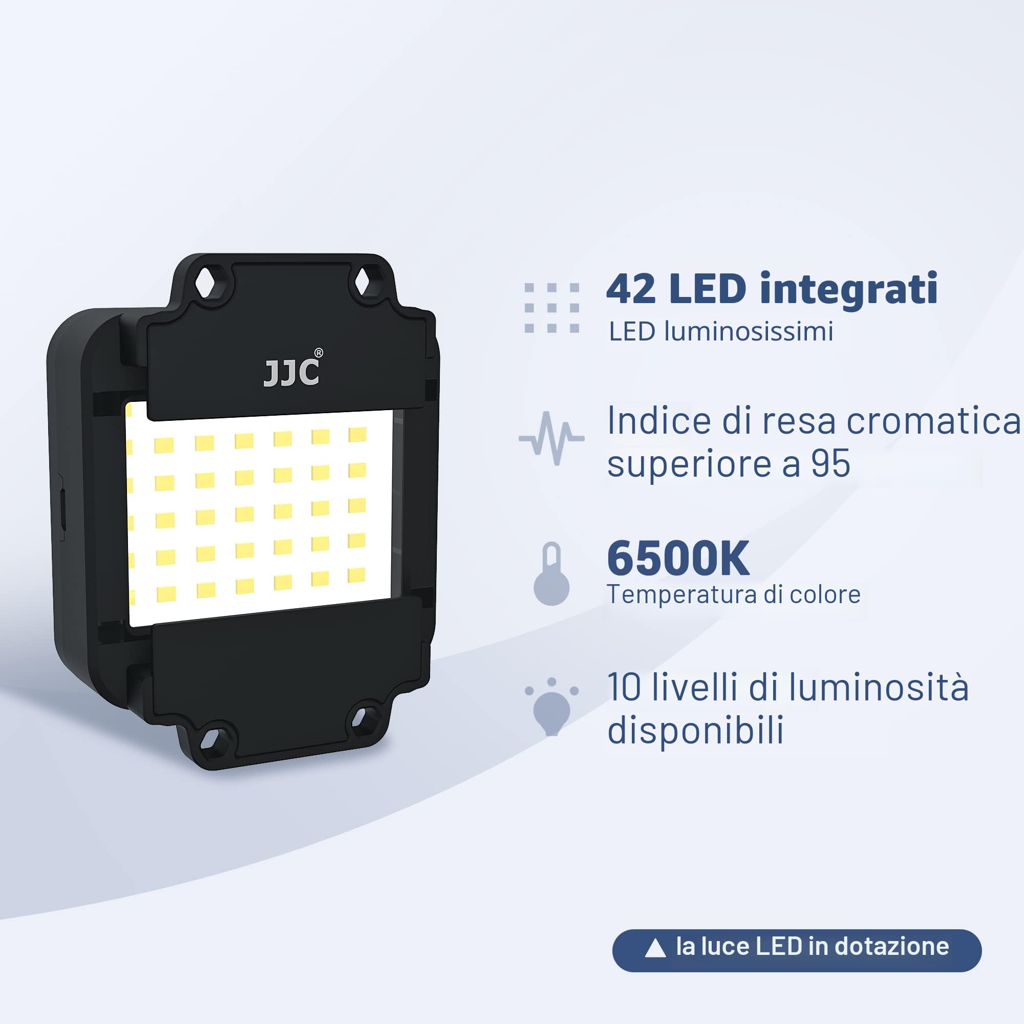 JJC - Adattatore per digitalizzazione di pellicole ES-2 con set di luci LED USB 6500K, scanner per la copia di pellicole negative Converti negativi da 35 mm in JPEG digitale
