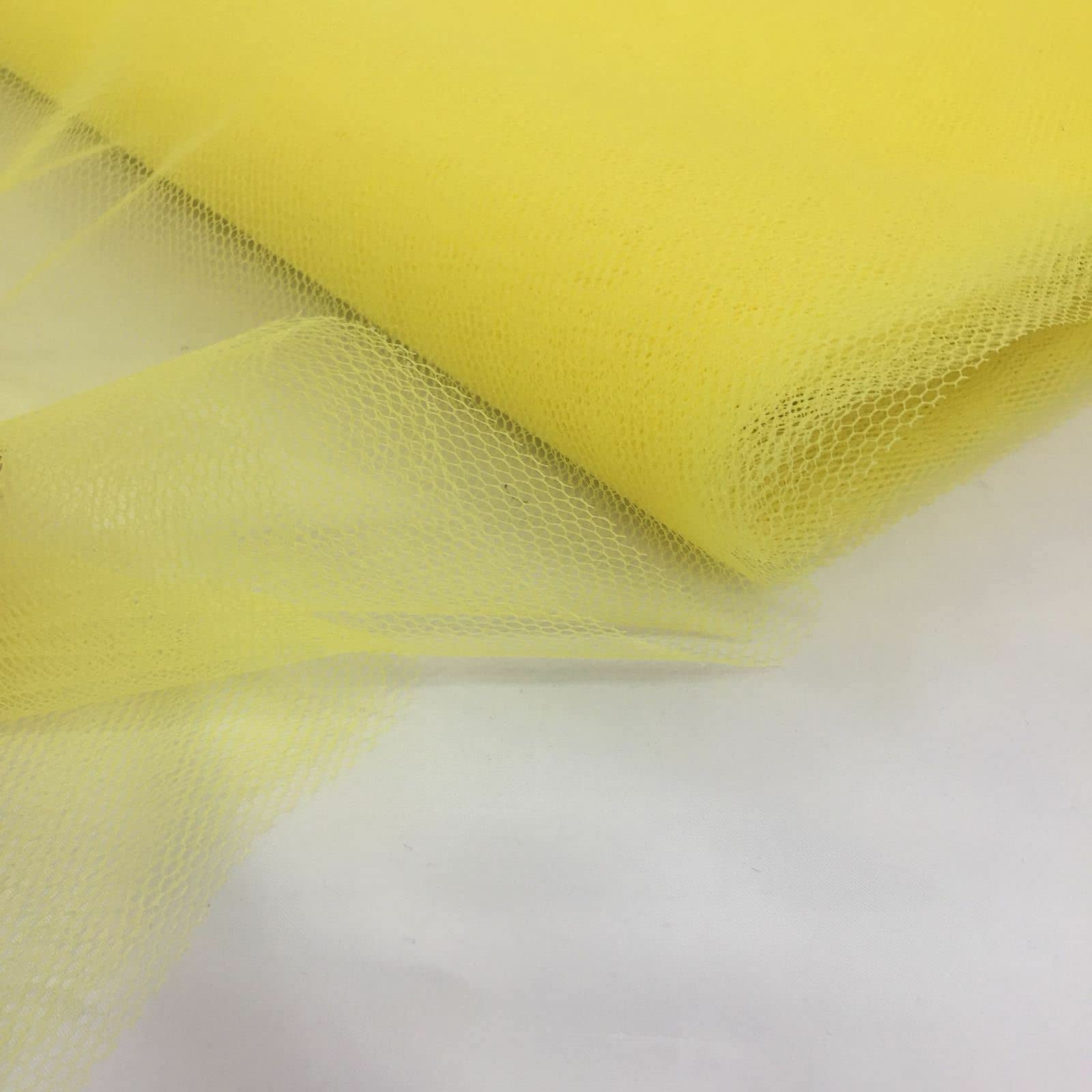 Yellow Dress Net 140Cm Tulle, Dancewear, Bridal, Veil, Fancydress, Door Bows (Per Metre) (Yellow)