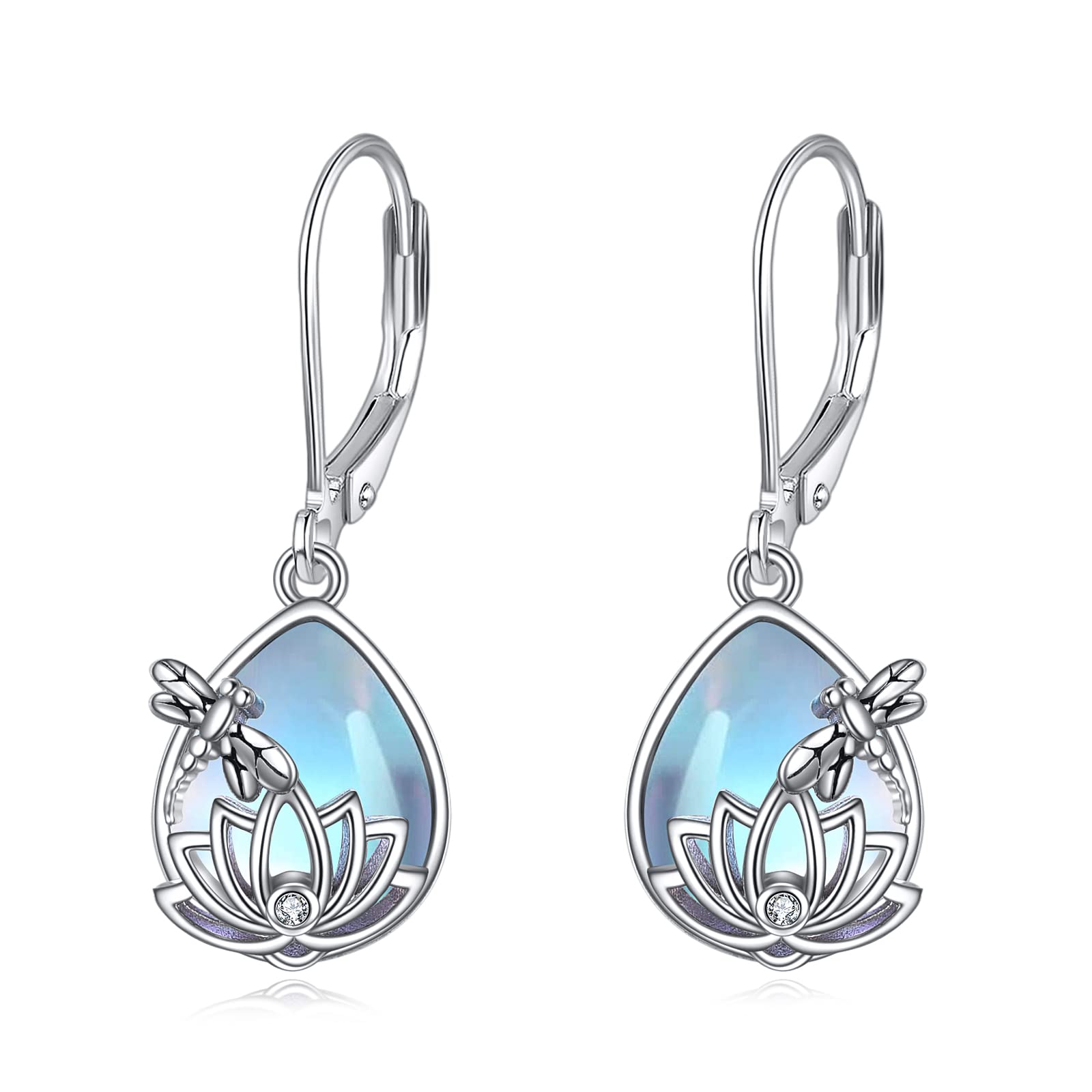 Cute Animal Earrings Women Sterling Silver Drop Earrings Animal Jewellery Dog/Cat/Bird/Dragonfly/Turtle Gifts for Women