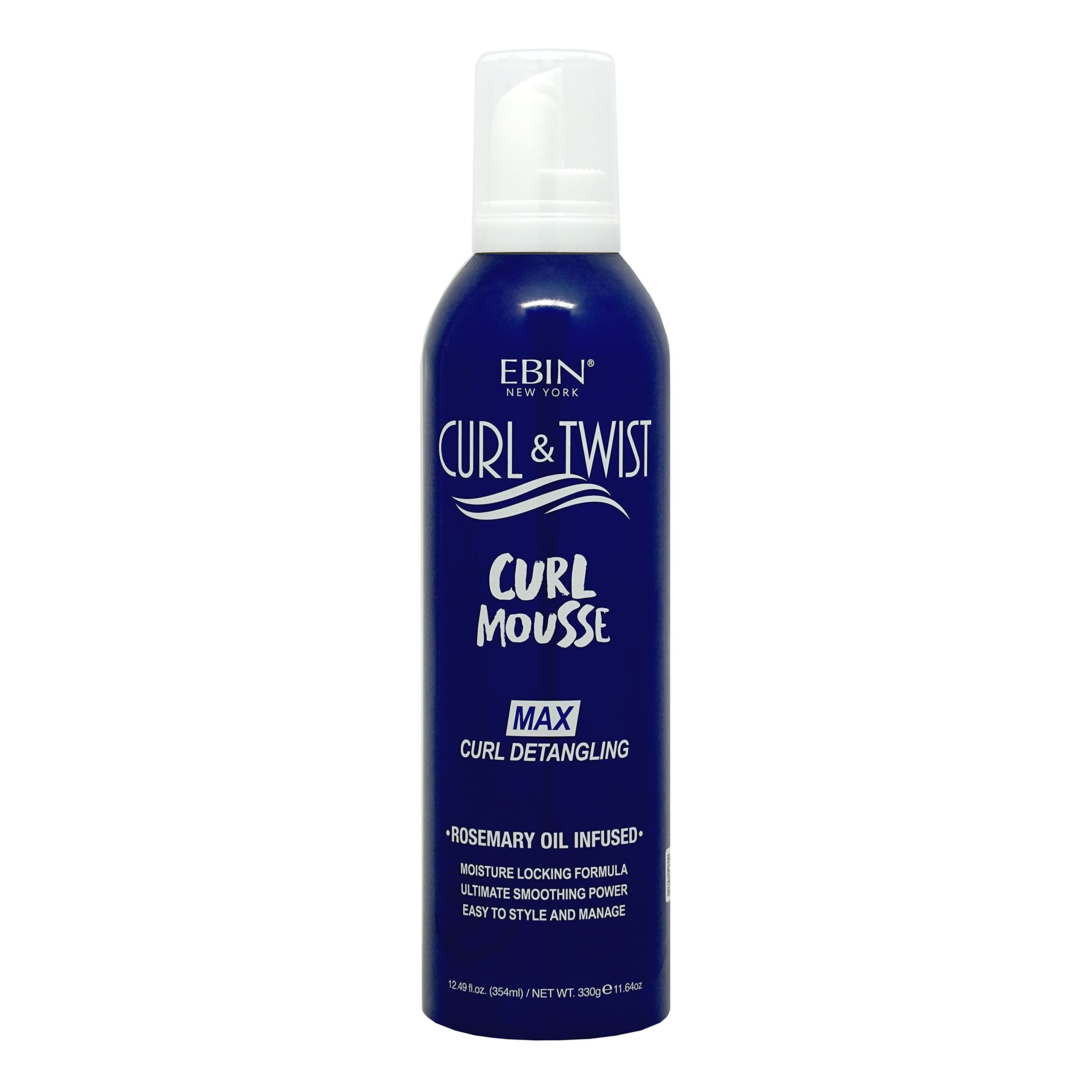 Ebin - Curl & Twist Curl Mousse Max Curl Detangling Rosemary Oil Infused - 354ml