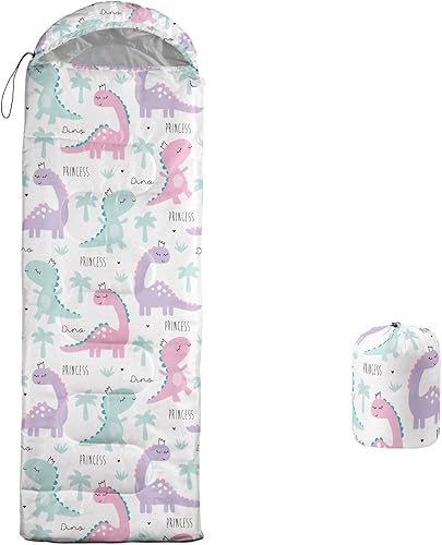 Saco de dormir de camping para adultos, niños y niñas, clima cálido y fresco, impermeable, para interiores y exteriores, mochila Kawaii con animales