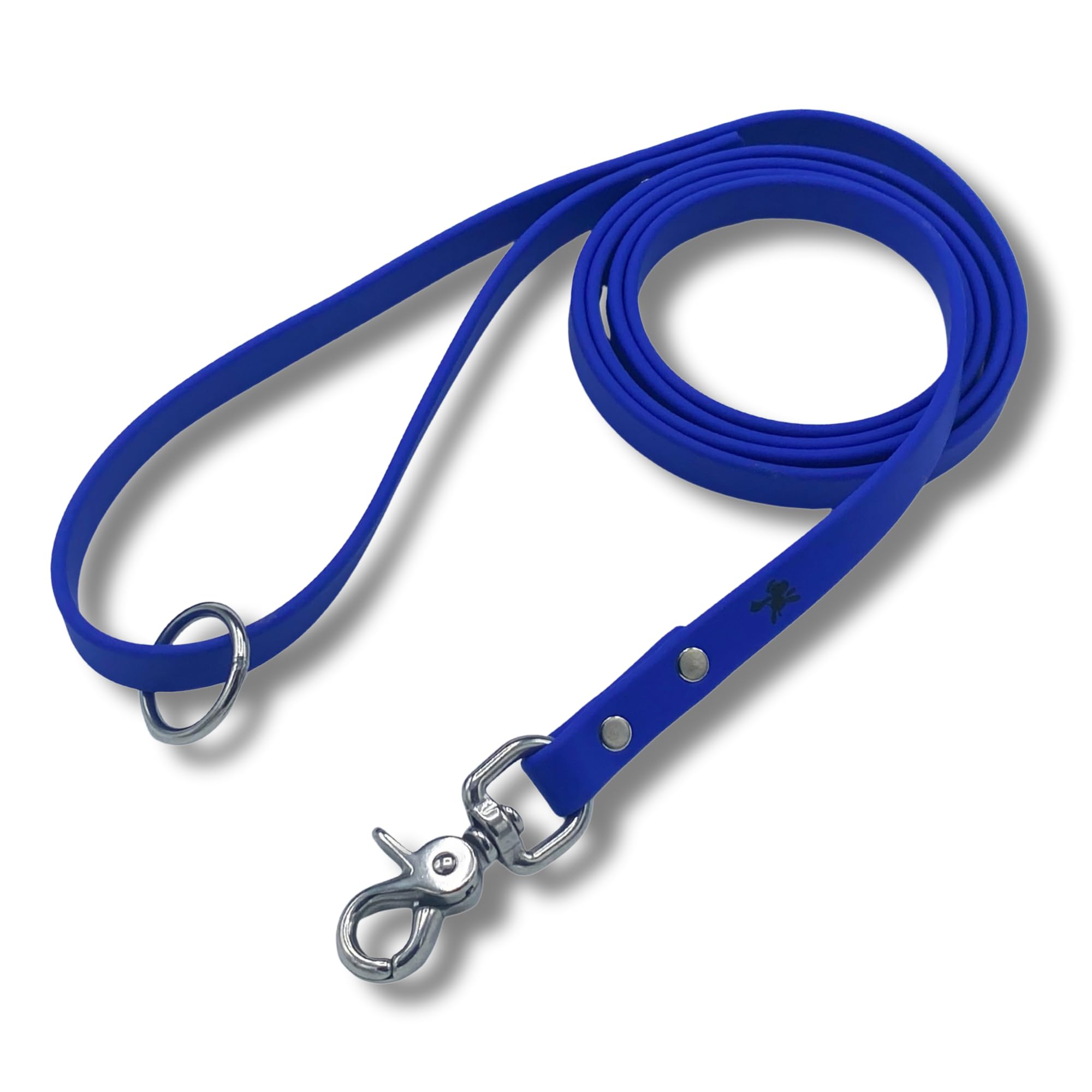 Gummy K9 Biothane Dog Leash, Professional Training Lead, Stainless Steel, New Advanced Safety Clasp, Weatherproof, Waterproof, Long Lasting, 6 Ft (1/2 Blue), Small, Medium, Large Dogs, Made in USA โ image 1