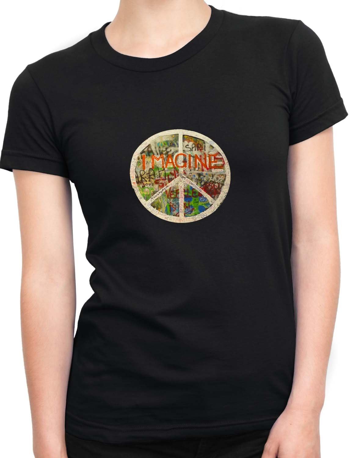 All You Need Is Love The Beatles John Lennon Imagine Women T Shirt Black Medium