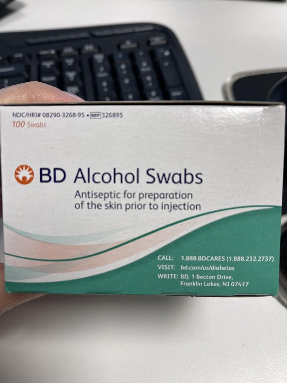 BD Alcohol Swabs, 100/pk (1 pack)