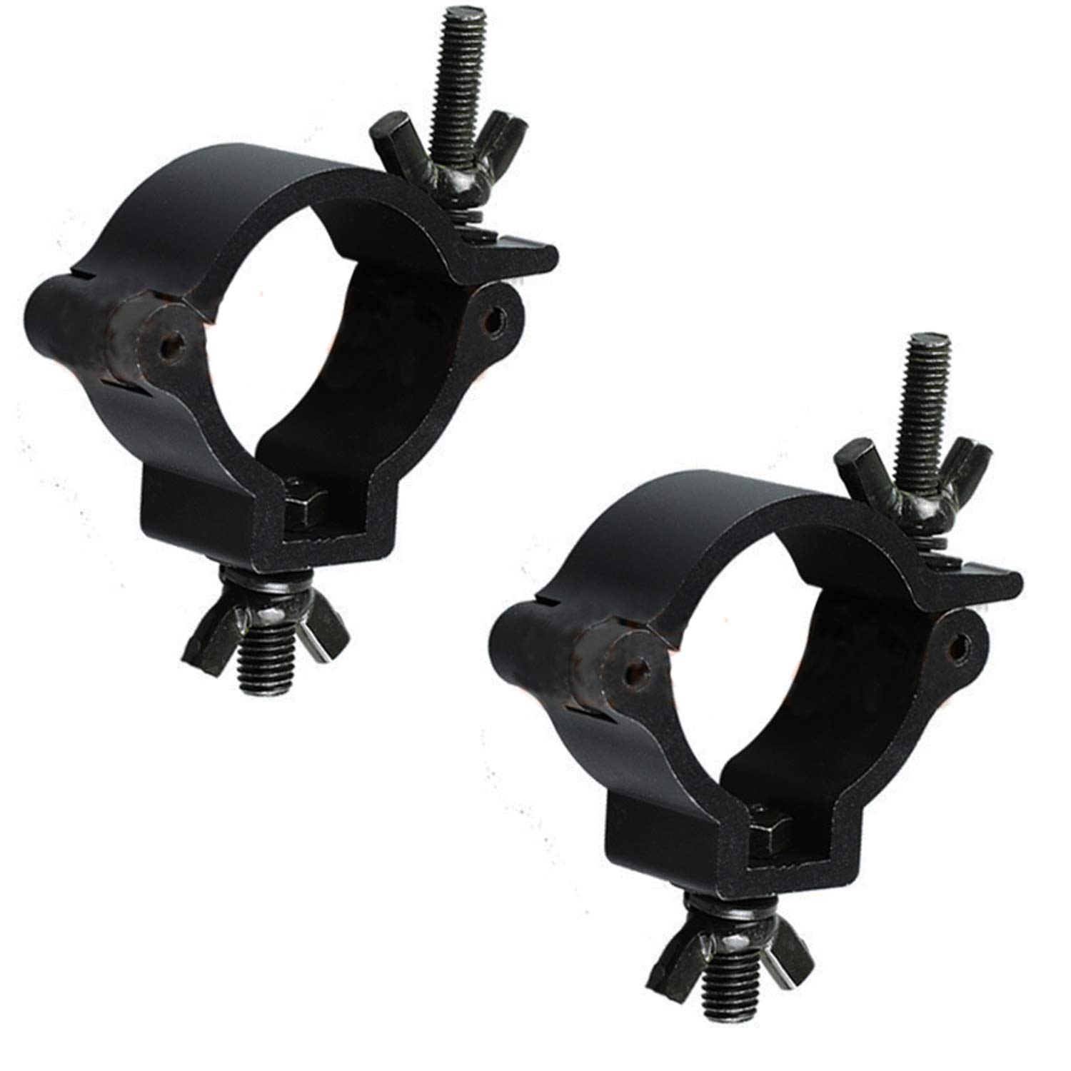 2 Pezzi Truss Clamp(48-51mm), Morsetto da palcoscenico in finitura di lega di alluminio, Montare Morsetti Luce della fase Lega di alluminio Hook Heavy Duty 100KG per Agganciare Teste Mobili LED