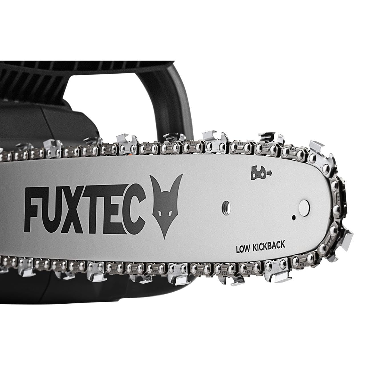 FUXTEC Motosierra a Batería 2x20V FX-E2KS SET – Espada de 35 cm, 4,2 kg, Velocidad de Cadena 15 m/s, Incluye 2 Baterías 2Ah y Cargador Dual