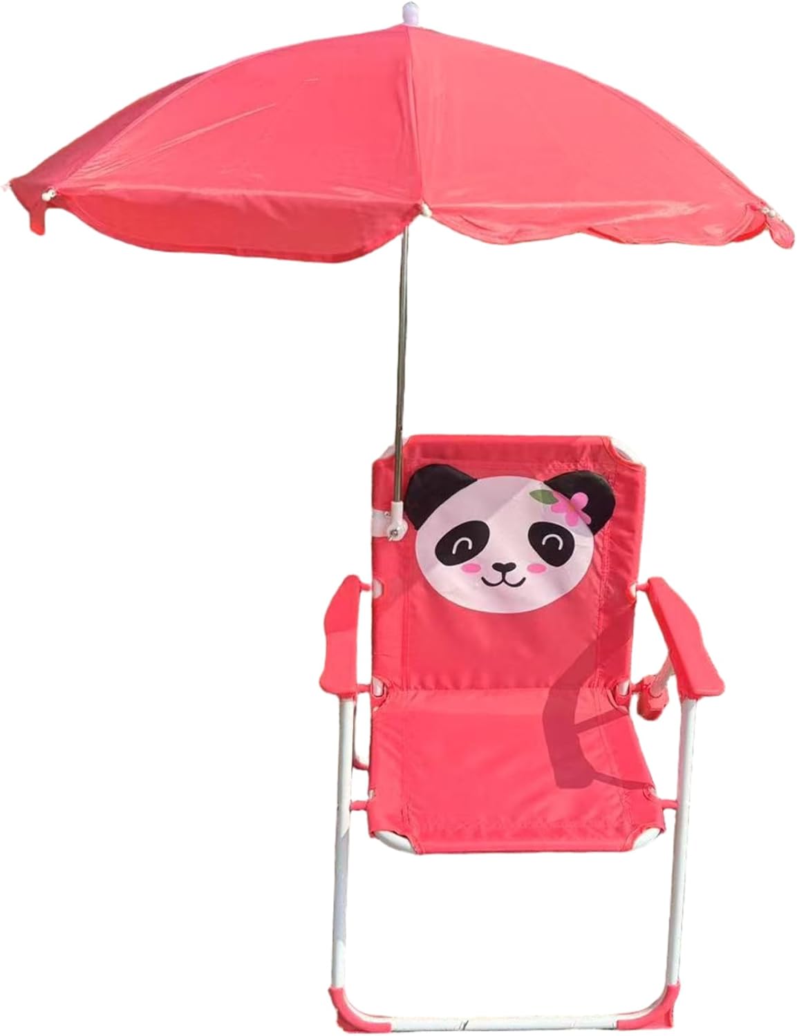 Kids Beach Chair with Umbrella, Foldable & Detachable Portable Oxford Cloth Cute Kids Beach Chair with Canopy for Outdoor Summer, Style 2