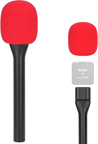 Miniatura 6 de Rode - Soporte de micrófono inalámbrico de mano con filtro pop, soporte para Wireless Go 2/Pro, adaptador de micrófono de entrevista para Go/ME