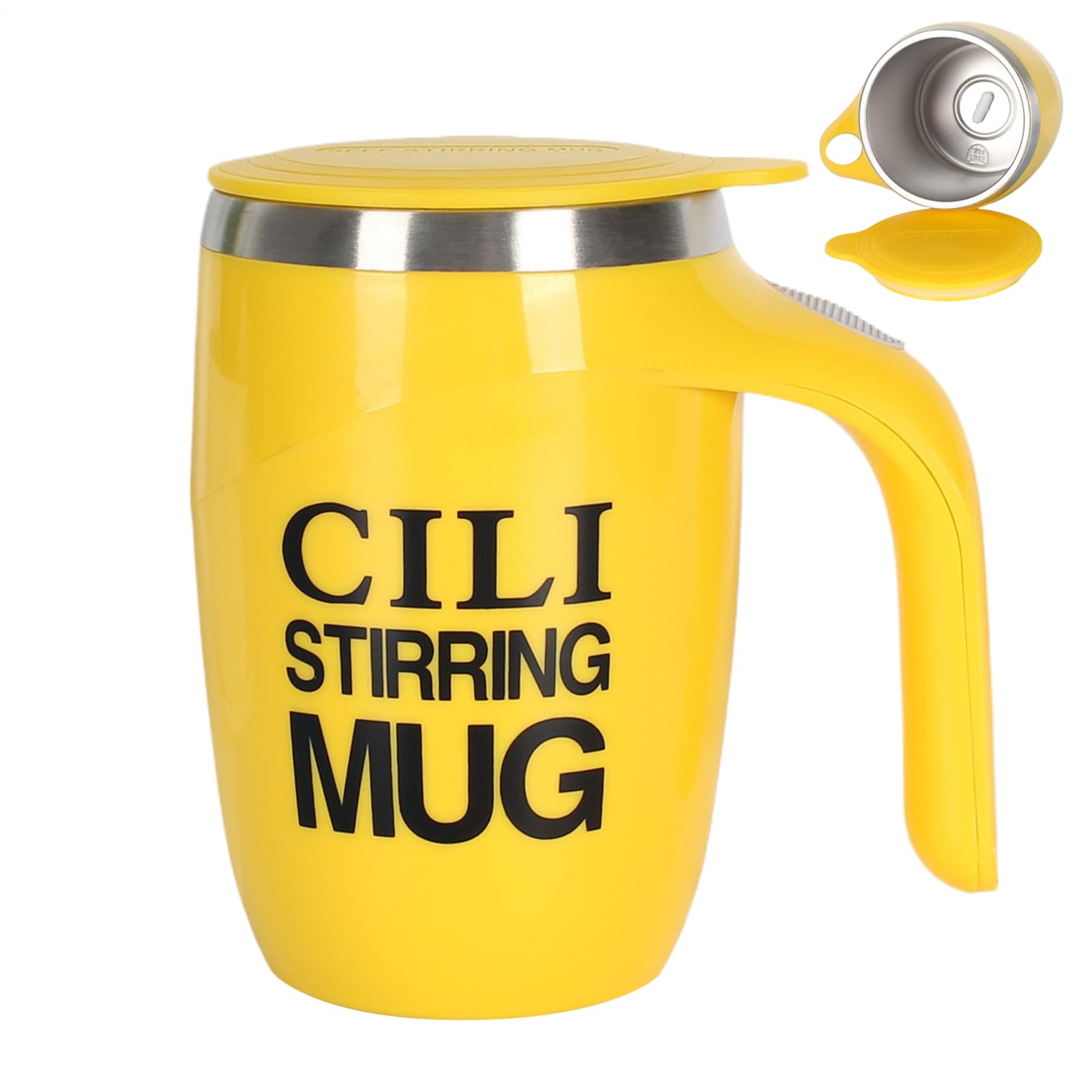 Tasse mélangeur automatique en inox : gobelet électrique magnétique