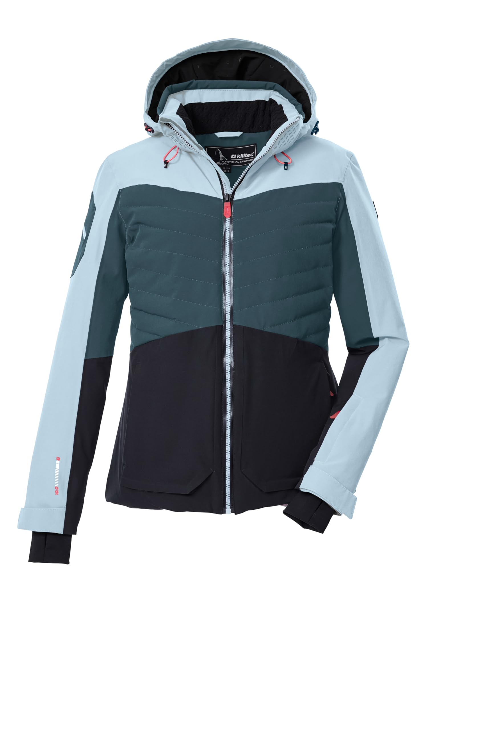 Killtec Damen Ksw 30 Wmn Ski Jckt Skijacke/Funktionsjacke mit abzippbarer Kapuze und Schneefang