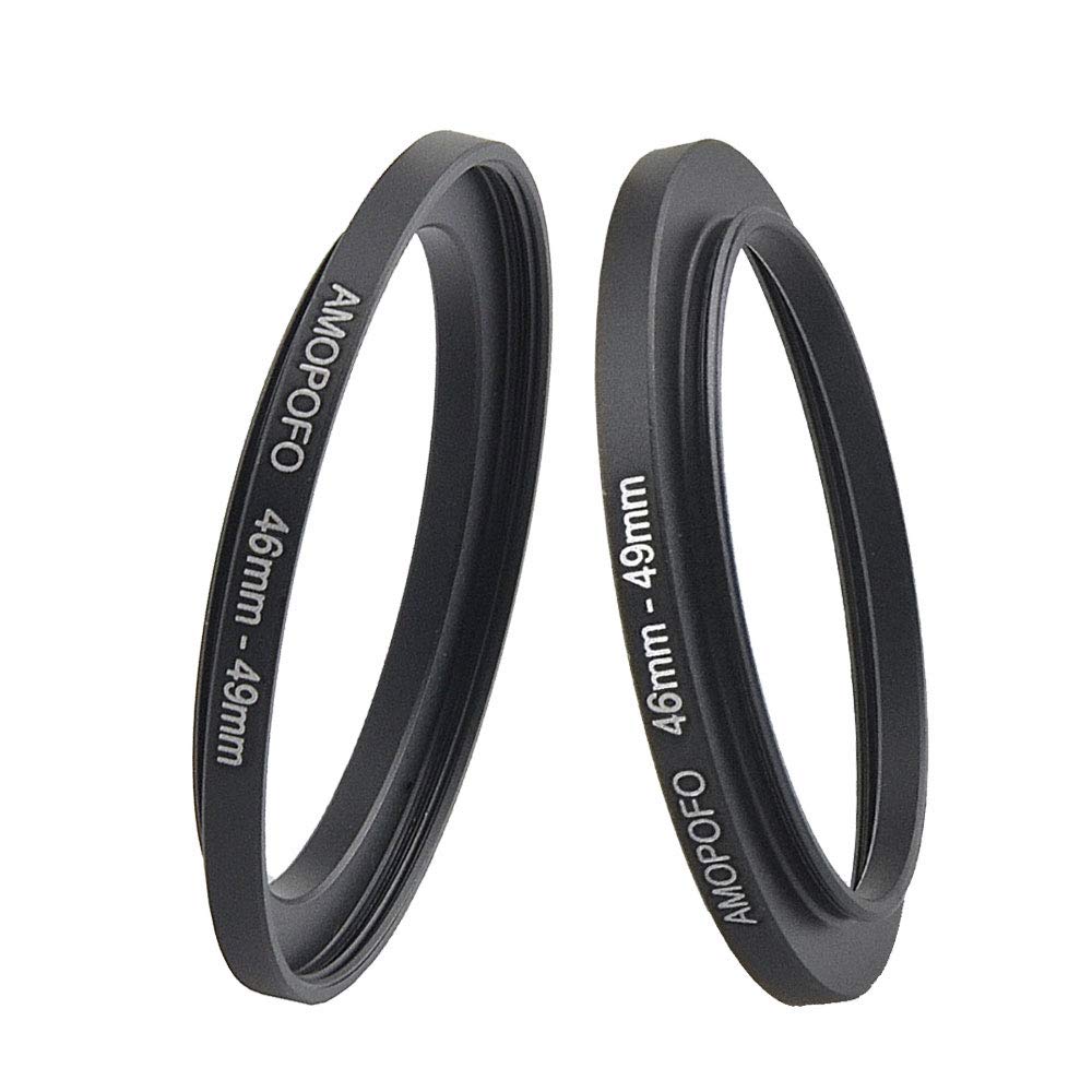 Bague de Filtre en Métal 46-49 mm Step Up pour Objectif Appareil Photo Filetage 46 mm à 49 mm