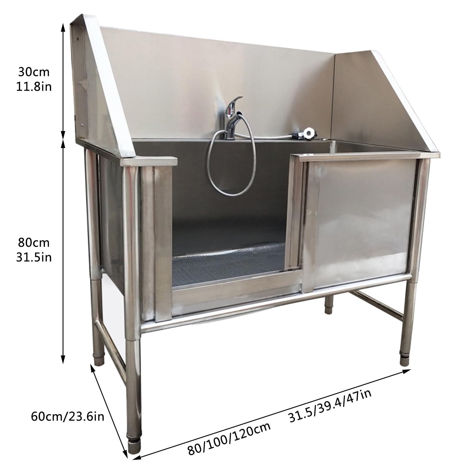 Vasca Da Bagno Professionale Per Toelettatura Di Cani Da Compagnia In Acciaio Inossidabile,Vasca Da Bagno Per Cani Di Grandi Dimensioni,Stazione Di Bagno Per Cani Per La Casa,Stazione Di Lavaggio(120c