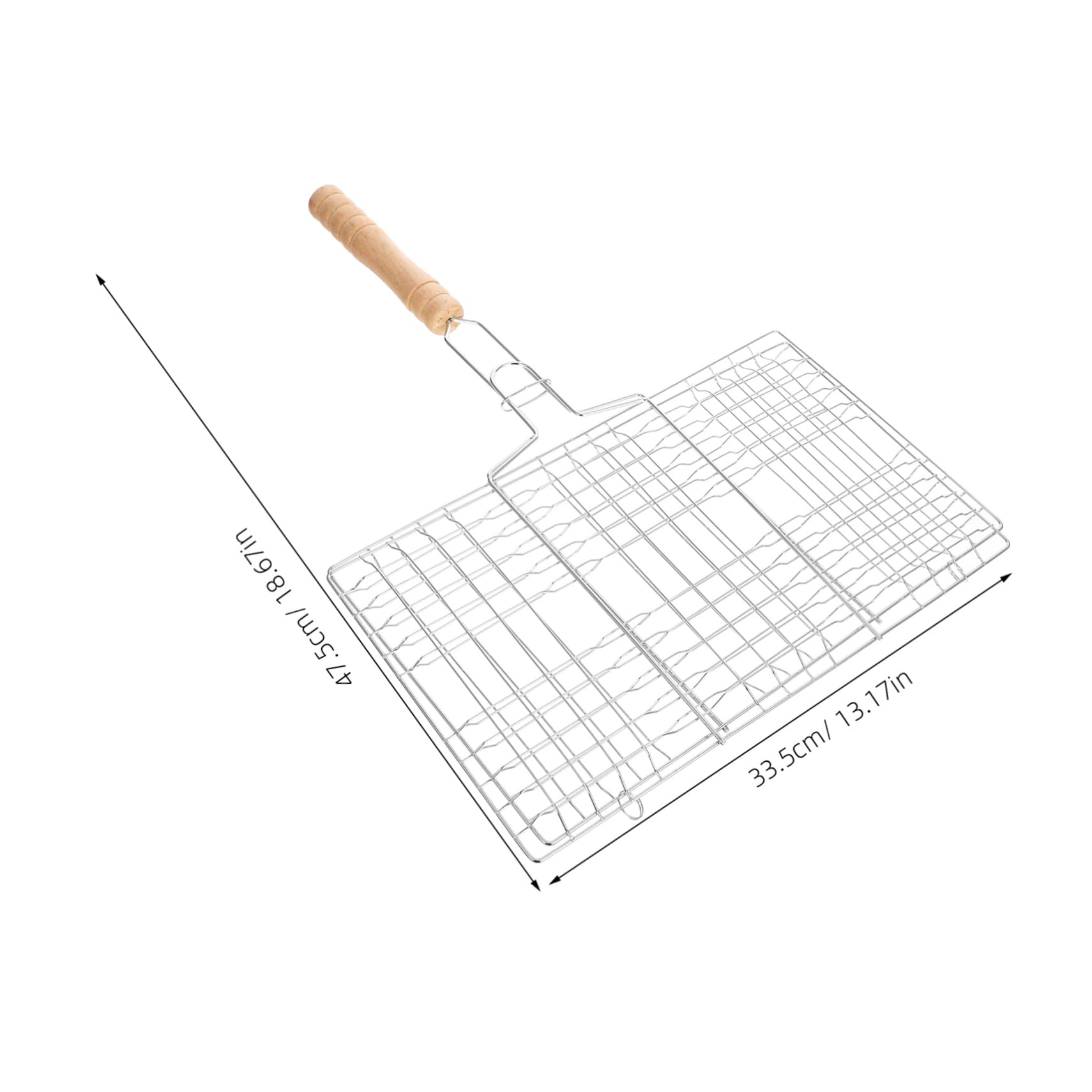 POPETPOP Durable Grilling Utensils for Fish Meat and Vegetables Large Bbq Tools for Camping and Picnics Reinforced Grip and Versatile Use