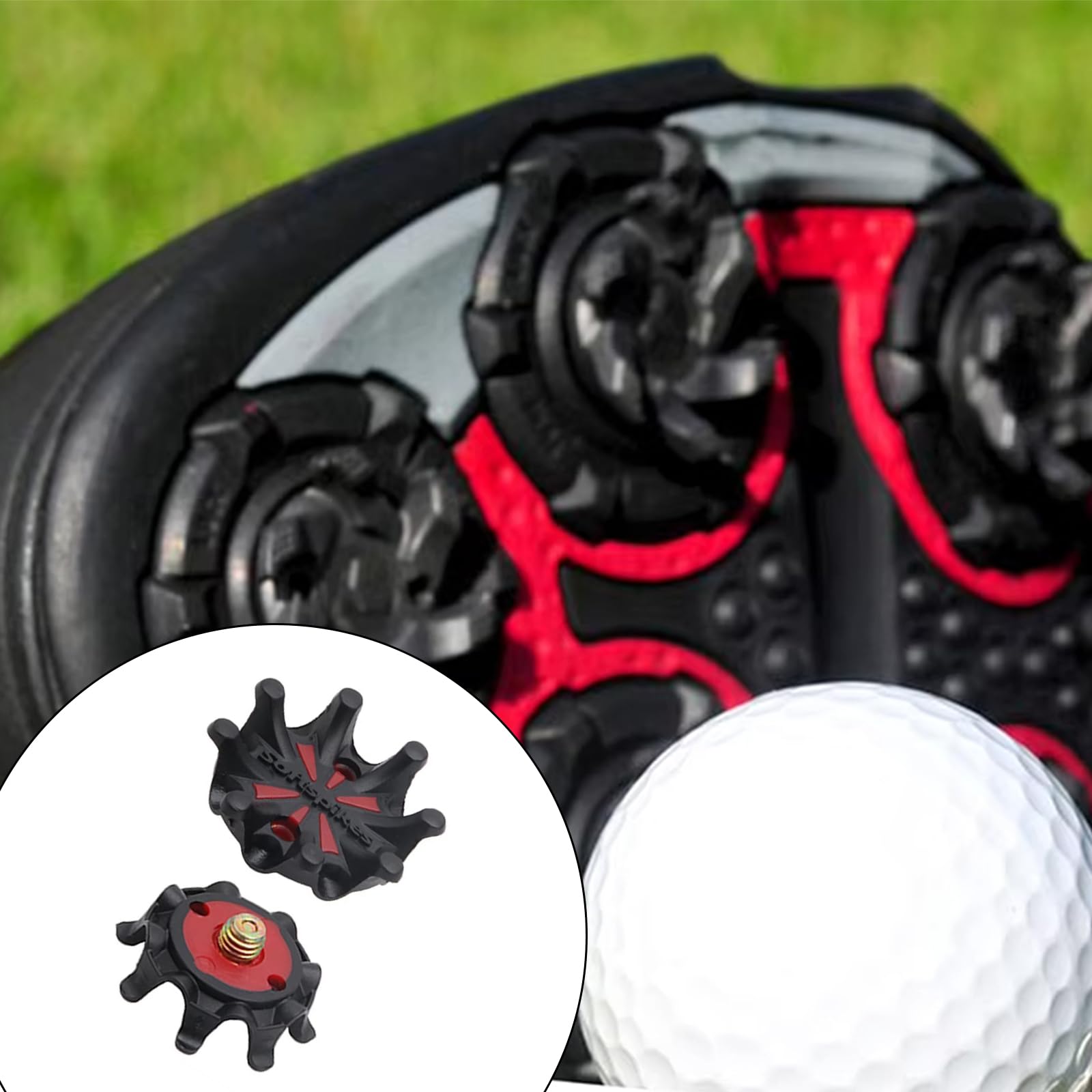 14 pezzi scarpe da golf tacchetti antiscivolo Golf Spikes perni di ricambio borchie torsioni veloci girare vite borchie vite chiodi scarpe