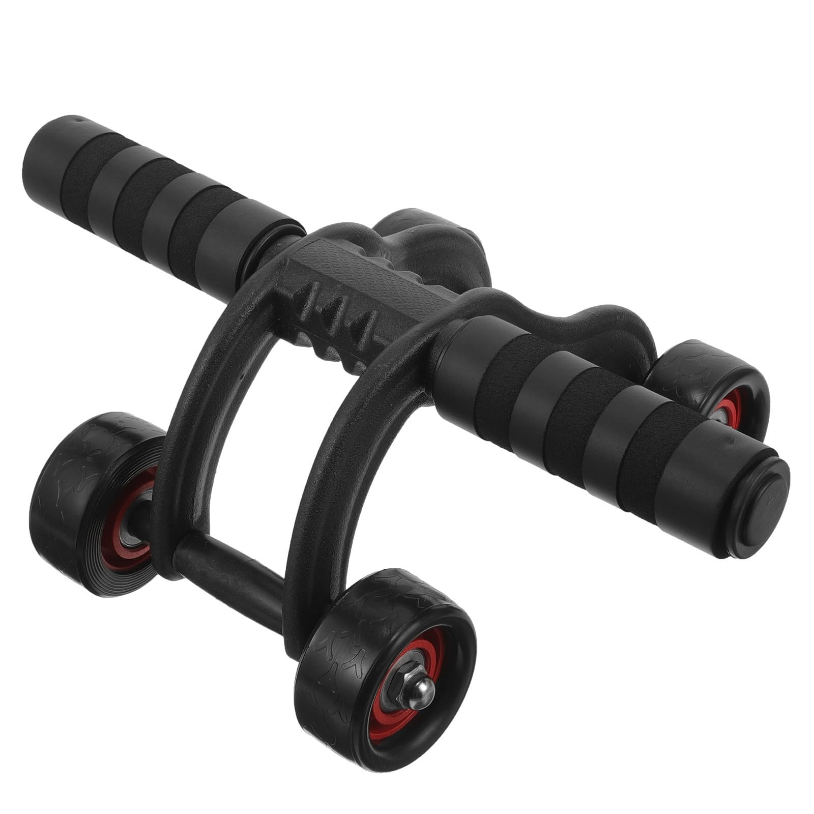 Cabilock Rodillo de Aptitud Abdominal Rodamiento, Rueda Negra ABS para