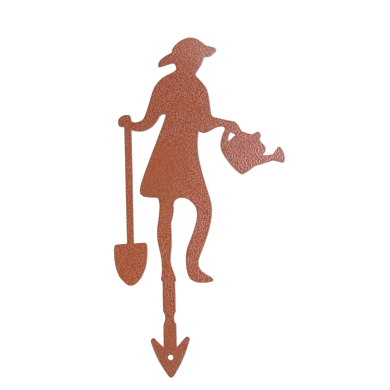 STEELDECO Decorate Plantpot - Powder Paint Coating - Steel - Brown -Flower Garden Stake-Gardening Aunt