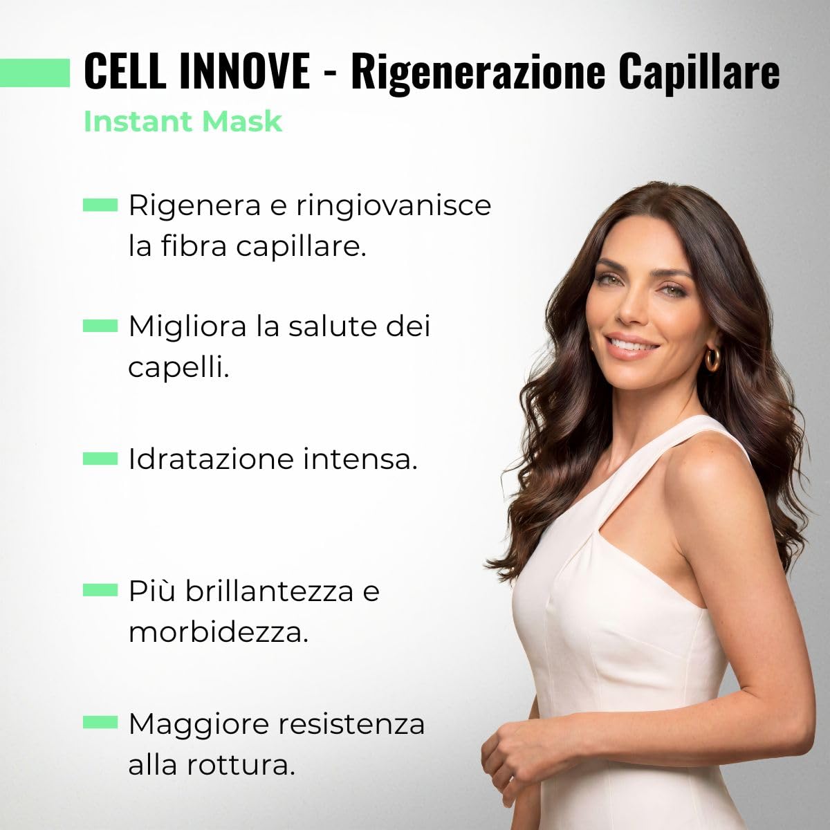 abril et nature - Maschera Capillare Cell Innove - Per Tutti i Tipi di Capelli - Idrata, Rinnova e Rigenera - Trattamento Professionale con Cellule Staminali Vegetali - Aspetto Sano e Forte - 1000 ml