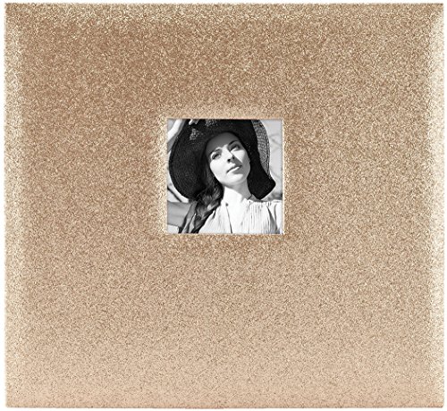 Image of MCS Expandable 10-Page Glitter Scrapbook Album with Photo Opening Cover and 12 x 12 Inch Pages, 13.5 x 12.5 Inch, Gold | (Pack of 4)