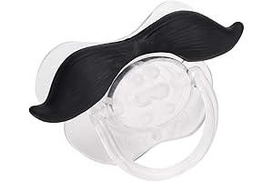 Hztyyier Silicone Mustache Pacifier 0-6 Months