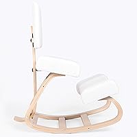 Vista 10 de Sleekform Silla ergonómica de rodillas – escritorio mecedora para oficina en casa, taburete ergonómico para sentarse activamente, silla correctora