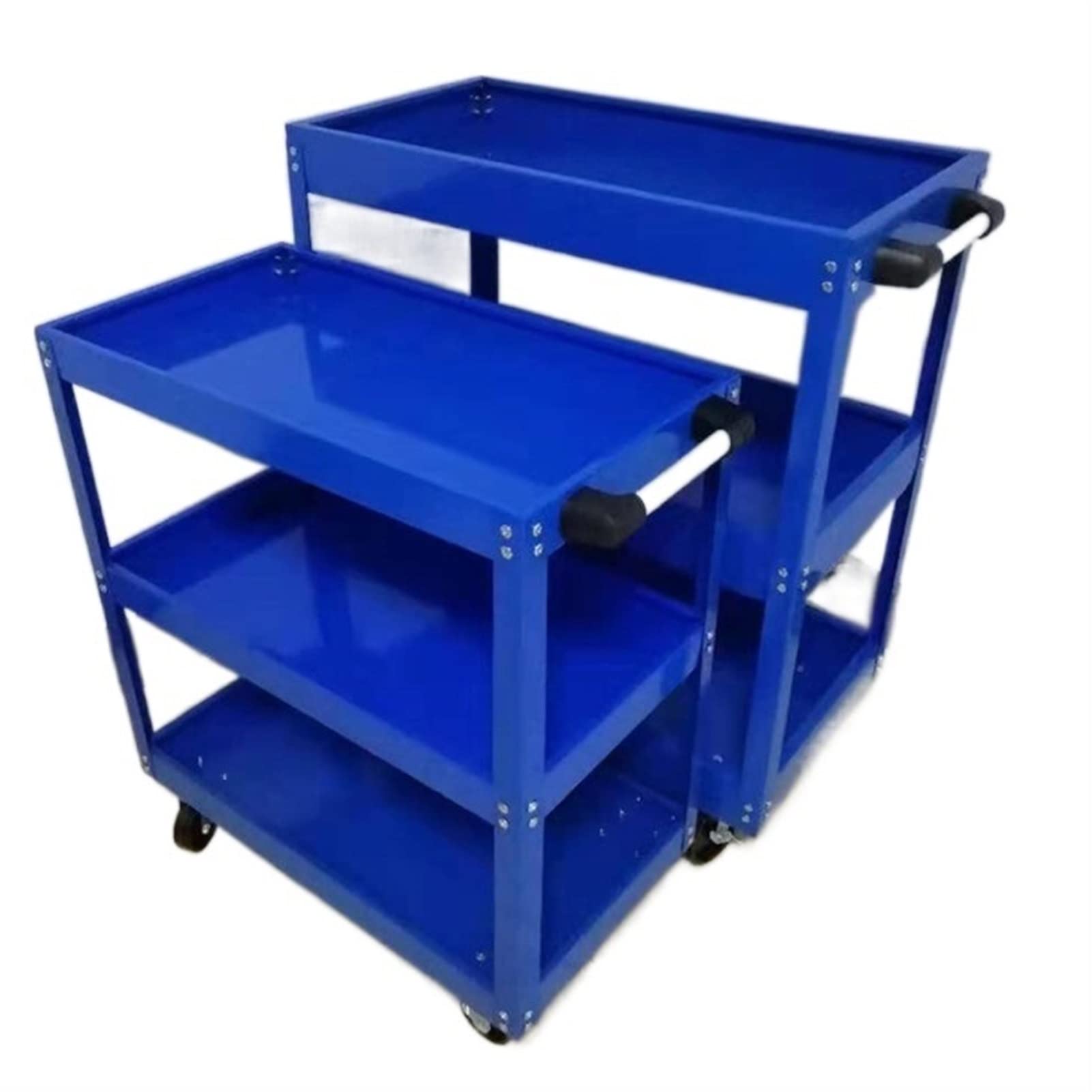 Chariot à outils mobile à trois couches pour éviter le désordre et le mal de dos