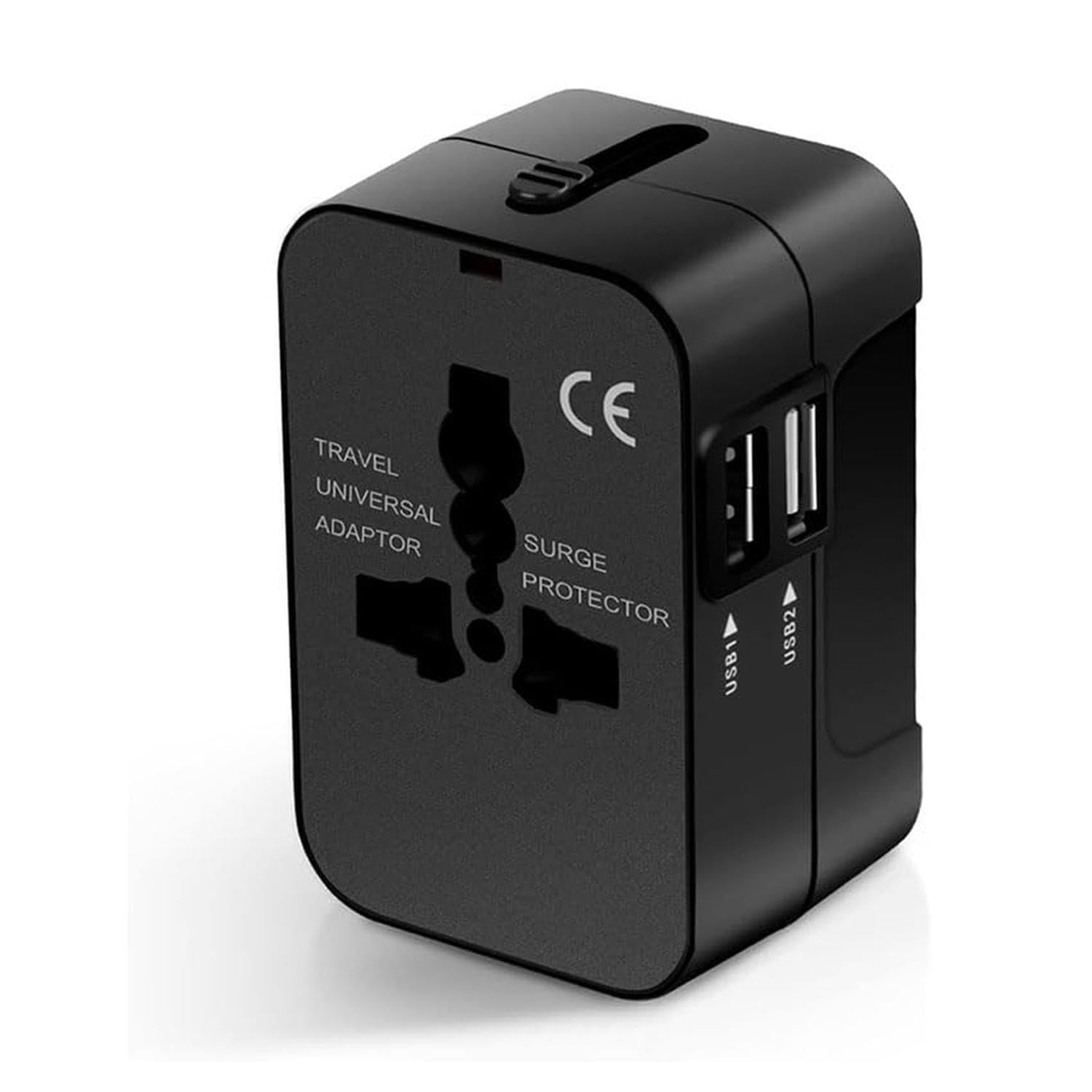 Glowster Adattatore da viaggio universale con 2 porte USB. Ideale per caricare più dispositivi ovunque nel mondo. Perfetto per i viaggiatori frequenti.